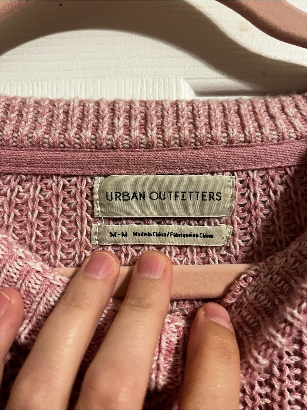 Urban Outfitters | Pink Cropped Crewneck Sweater - Sz M - Picture 6 of 8
